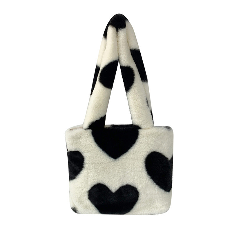 Fashion Love Heart Womens Furry Fluffy Bag AliExpress