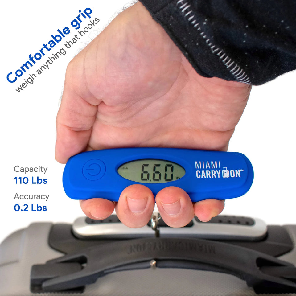 Digital Hanging Luggage Scale - Travel Scale, 110 Lbs / 50KG (Black)
