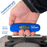 Digital Hanging Luggage Scale - Travel Scale, 110 Lbs / 50KG (Black)
