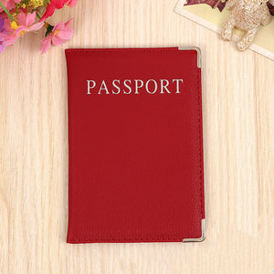 Pu Leather Passport Holder Passport Case