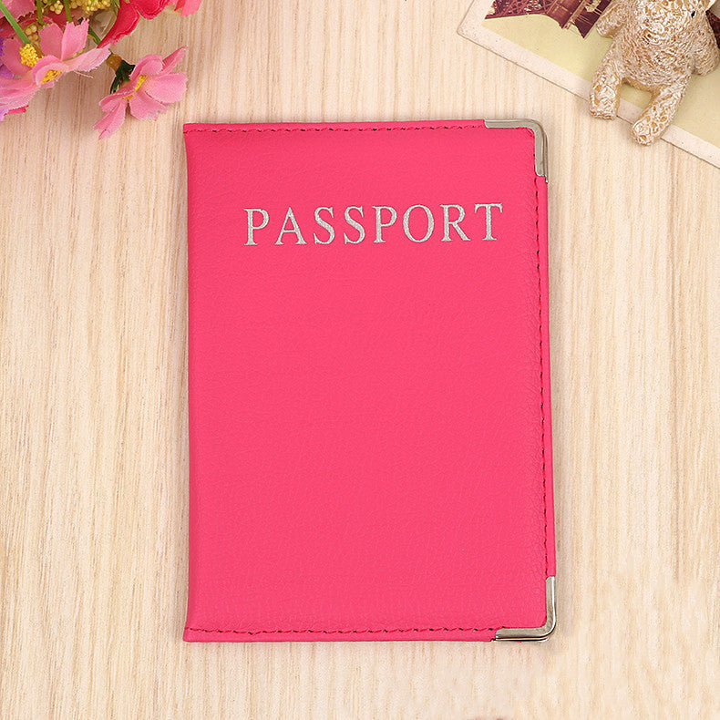 Pu Leather Passport Holder Passport Case