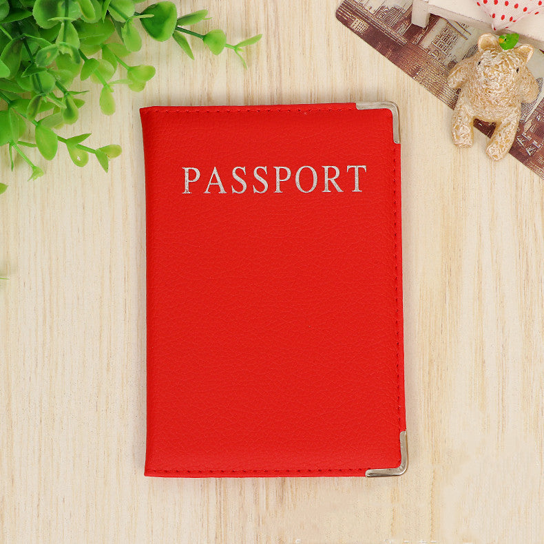 Pu Leather Passport Holder Passport Case