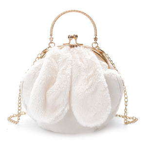 Plush Bag Faux Fur Rabbit Ear Clip AliExpress