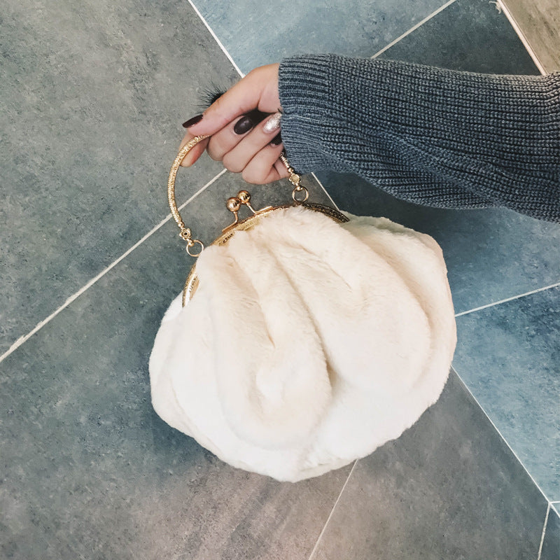 Plush Bag Faux Fur Rabbit Ear Clip AliExpress