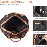 Travel Bag for Men Smooth Nylon Leather Weekender Bag for Woman Overnight Bag with Shoe Compartment, Carry-On Bags for Airplane,36L Spacious Tote, Best Traveling Gift for Women and Mom