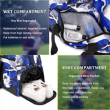 Kids Overnight Duffle Bag Boys Sports Gym Bag with Shoe Compartment & Wet Pocket, Carry on Sleepover Bag Athletic Bag