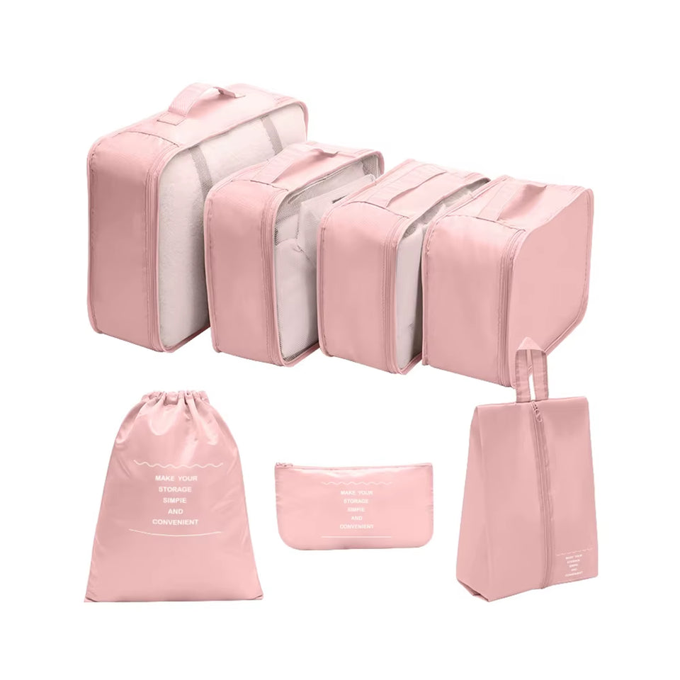 7-Piece Travel Storage Bag Set – Large Capacity Luggage Organizer for Clothes, Moving & Packing