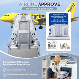 Fashion College Backpack Men Vacuum Compression Backpack, Women Men 15.6In Laptop Backpack Expand Hiking Vacuum Travel Backpack