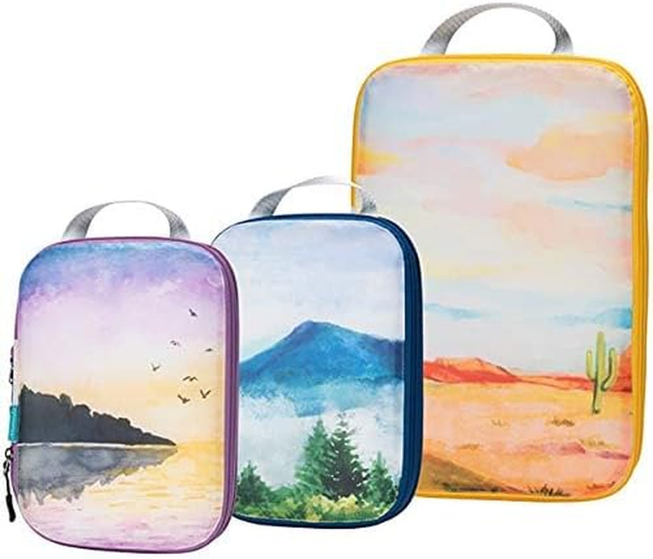 Compression Packing Cube Set 3Pcs, Travel Bags Organizer for Luggage/Backpack