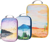 Compression Packing Cube Set 3Pcs, Travel Bags Organizer for Luggage/Backpack