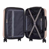 22 In. Mushroom Rolling Expandable Hardside Carry-On with 4-In-1 USB Charging Feature