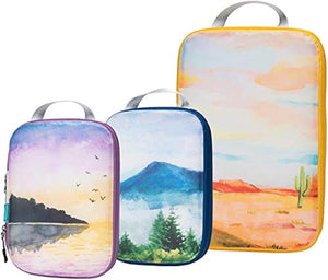 Compression Packing Cube Set 3Pcs, Travel Bags Organizer for Luggage/Backpack