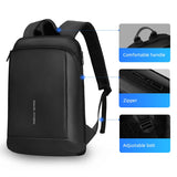 Thin Backpack for Laptop 15.6In Waterproof Minimalist Backpack Ykk Zipper