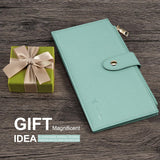 RFID Wallet Women Large Size Bifold Multi Card Wallet Case with Zipper Pocke Credit Card Holder for Women