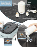 Vacuum Seal Compression Travel Backpack with Pump for Women Men Airback Vacpack