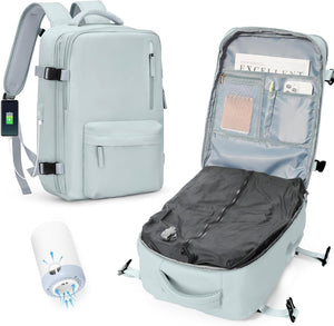 Vacuum Seal Compression Travel Backpack with Pump for Women Men Airback Vacpack