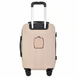 22 In. Mushroom Rolling Expandable Hardside Carry-On with 4-In-1 USB Charging Feature
