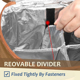 4 Bottle Wine Gift Carrier - Insulated & Padded Portable Wine Carrying Cooler Tote Bag for Travel, BYOB Restaurant, Wine Tasting, Party, Gift for Wine Lovers,Khaki