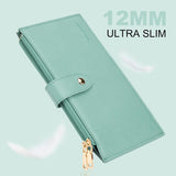 RFID Wallet Women Large Size Bifold Multi Card Wallet Case with Zipper Pocke Credit Card Holder for Women