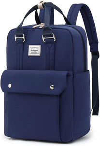 Women Laptop Backpack, Durable Travel Backpack with Headphone Cable Hole, anti Theft Backpack for Fits 15.6 Inch Notebook, Multicolor.Blue