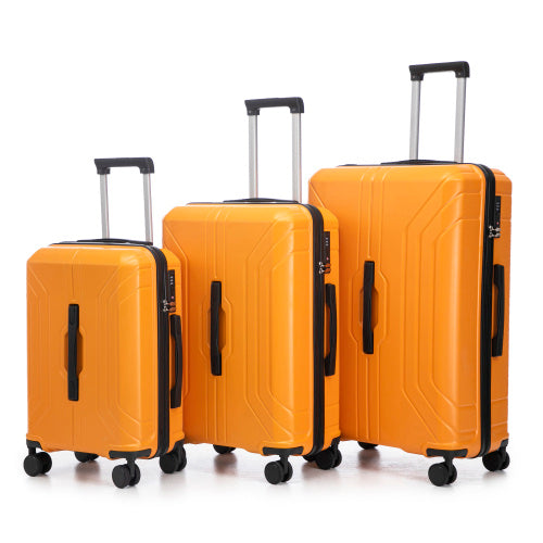 20  24  28  3 Pcs  Set In ABS Spinner Wheel Luggage, Carry On Suitcase, Matching Color, TSA Combination Lock AliExpress