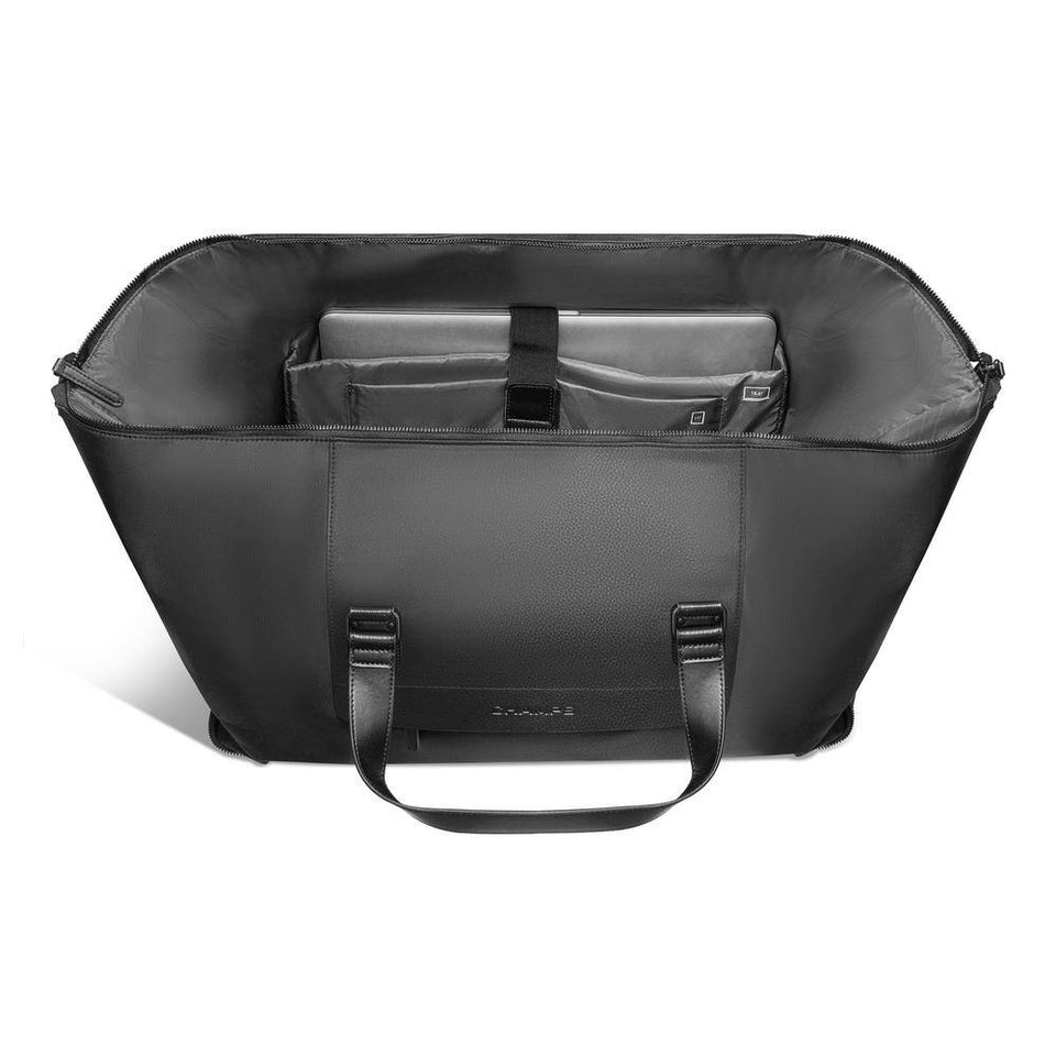 Onyx Collection 20 In., Black Nylon Duffle Bag Backpack with USB