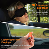 1 PCS Hooded Travel Neck Pillow Memory Foam for Airplane Car Office Sleeping Long Flight Road Trip Essentials Light Gray