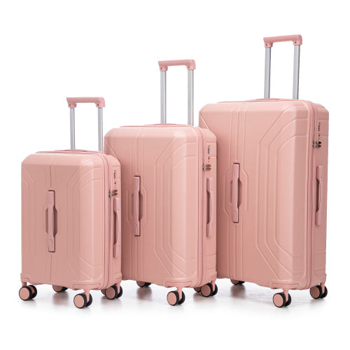 20  24  28  3 Pcs  Set In ABS Spinner Wheel Luggage, Carry On Suitcase, Matching Color, TSA Combination Lock AliExpress