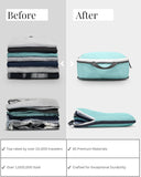 Compression Packing Cubes Set for Travel - Lightweight, Durable Clothes Organizer for Carry-On Luggage and Suitcases by