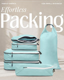 Compression Packing Cubes Set for Travel - Lightweight, Durable Clothes Organizer for Carry-On Luggage and Suitcases by