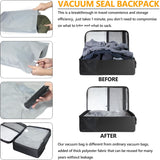 Travel Vacuum Backpack, 60L Seal Compression Airback Vacpack with Travel Pump, C