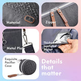 Diaper Bag Tote with Pacifier Case and Changing Pad, Large Travel Diaper Tote for Mom and Dad, Multifunction Baby Bag for Boys and Girls, Dark Grey