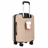 22 In. Mushroom Rolling Expandable Hardside Carry-On with 4-In-1 USB Charging Feature