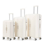 20  24  28  3 Pcs  Set In ABS Spinner Wheel Luggage, Carry On Suitcase, Matching Color, TSA Combination Lock AliExpress