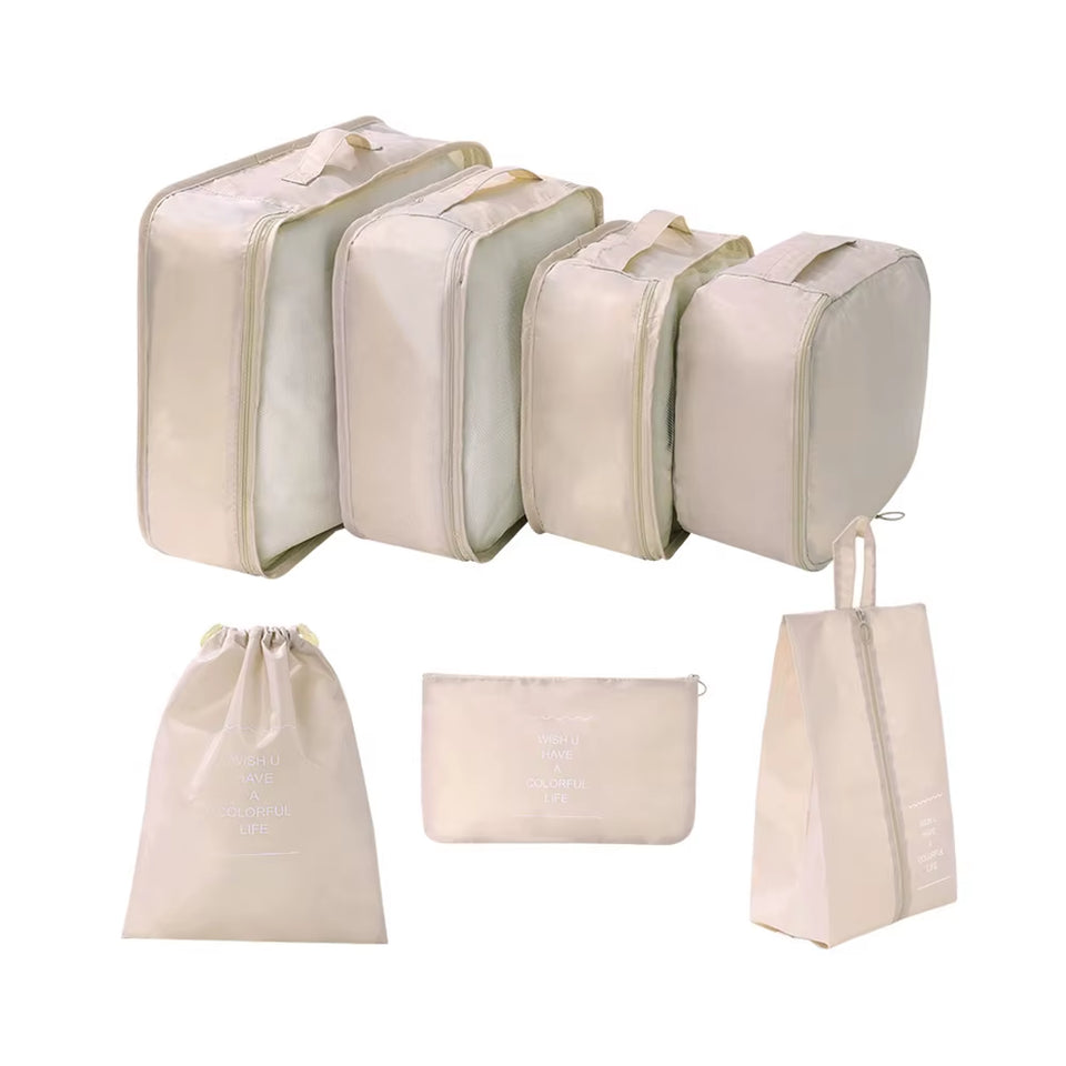 7-Piece Travel Storage Bag Set – Large Capacity Luggage Organizer for Clothes, Moving & Packing