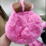 Plush Bag Faux Fur Rabbit Ear Clip AliExpress