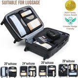 10 Set/8 Set Packing Cubes for Travel Essentials, Suitcase Organizer Bags in 4 Sizes, Carry-On Luggage Accessories with Large Laundry & Toiletry Bag, Must-Have for Airplane, Road Trip & Camping