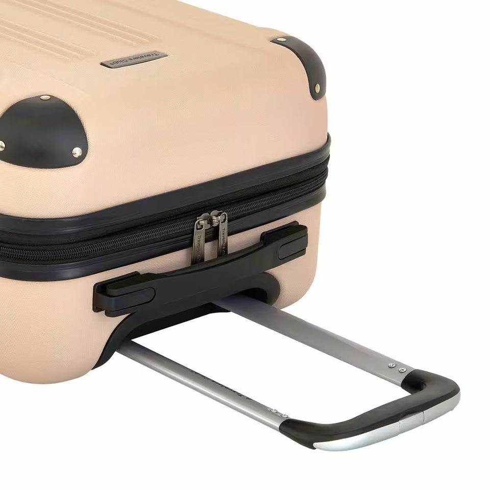 22 In. Mushroom Rolling Expandable Hardside Carry-On with 4-In-1 USB Charging Feature