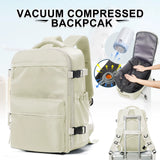 Fashion College Backpack Men Vacuum Compression Backpack, Women Men 15.6In Laptop Backpack Expand Hiking Vacuum Travel Backpack