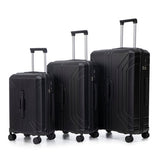 20  24  28  3 Pcs  Set In ABS Spinner Wheel Luggage, Carry On Suitcase, Matching Color, TSA Combination Lock AliExpress