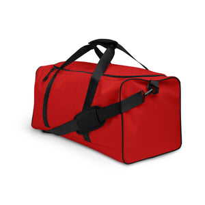 Red Duffel Bag with Adjustable Padded Shoulder Strap – Gym, Travel & Everyday Bag