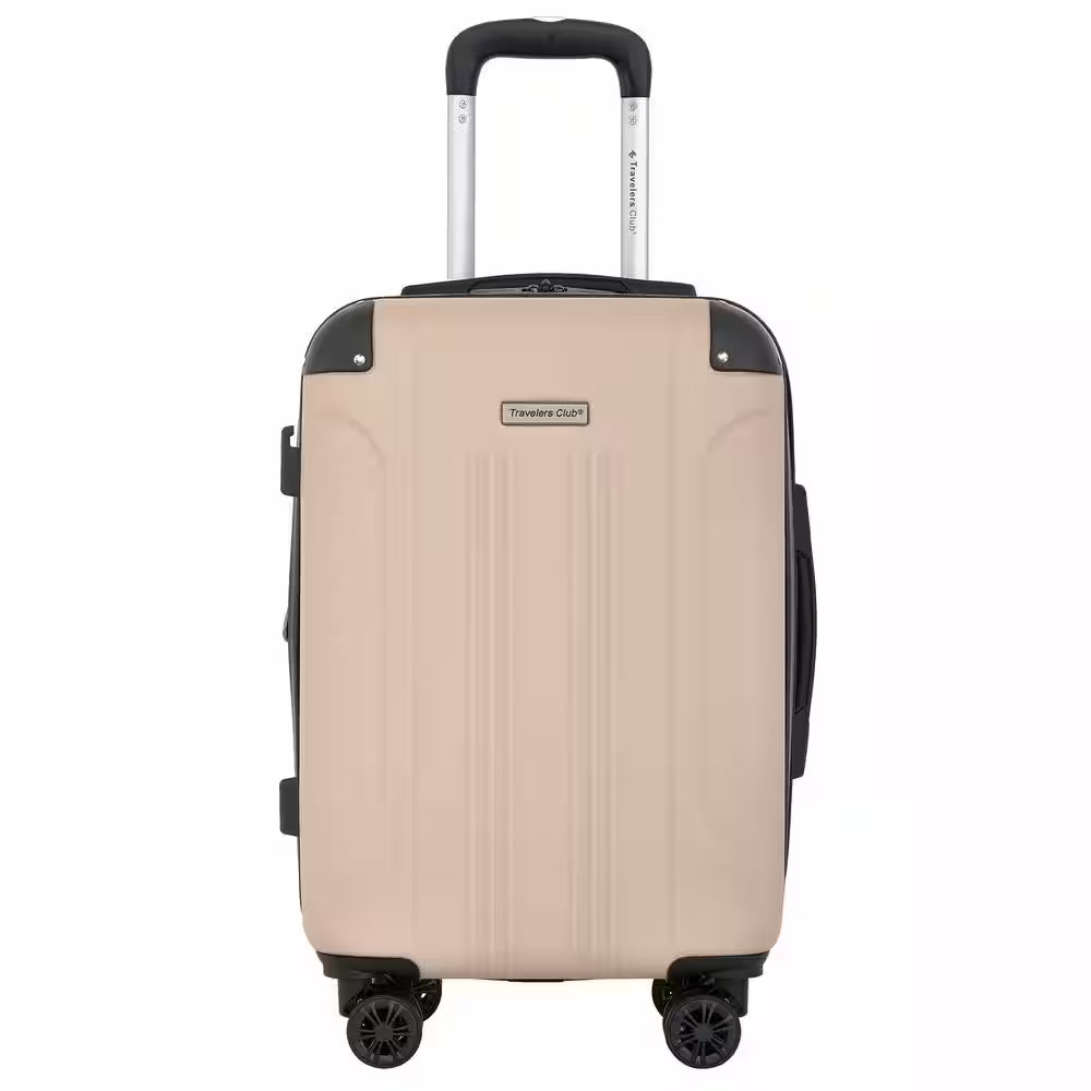 22 In. Mushroom Rolling Expandable Hardside Carry-On with 4-In-1 USB Charging Feature