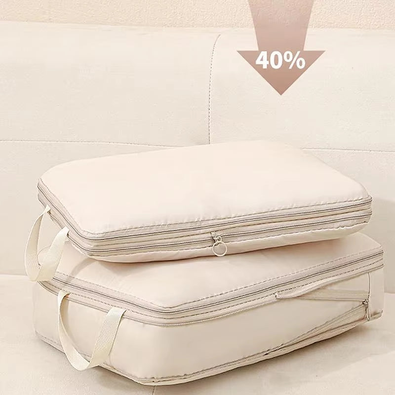 4Pcs/Set Travel Compression Bag Luggage Organizer Travel Pouch Packing Cubes for Travel Bag Organizer Travel Storage Bag
