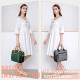Insulated Lunch Bag Adult Lunch Box for Women for Work Leakproof Soft Cooler for Beach Travel Picnic, Dark Green