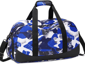 Kids Overnight Duffle Bag Boys Sports Gym Bag with Shoe Compartment & Wet Pocket, Carry on Sleepover Bag Athletic Bag