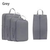 4Pcs/Set Travel Compression Bag Luggage Organizer Travel Pouch Packing Cubes for Travel Bag Organizer Travel Storage Bag
