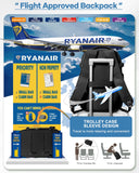 Vacuum Backpack for Travel, Vacuum Seal Carry on Backpack with Vacuum Compression, Vacuum Travel Backpack with Pump for Women Men Airline Approved Air Backpack Vacpack for Work College Daypack Black