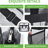 Clear Bag for Stadium Events 12×6×12 Clear Tote Lunch Bag with Reinforced Strap for Work, Concert and Sports, Black