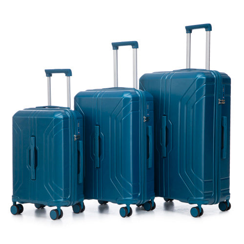 20  24  28  3 Pcs  Set In ABS Spinner Wheel Luggage, Carry On Suitcase, Matching Color, TSA Combination Lock AliExpress