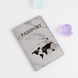 PU Leather Gilded Map Passport Book Protective Case